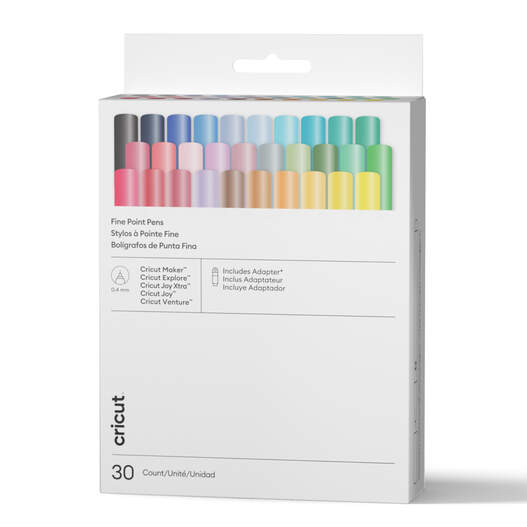Fine Point Pens 0.4 mm, Ultimate Sampler (30 ct) + Adapter