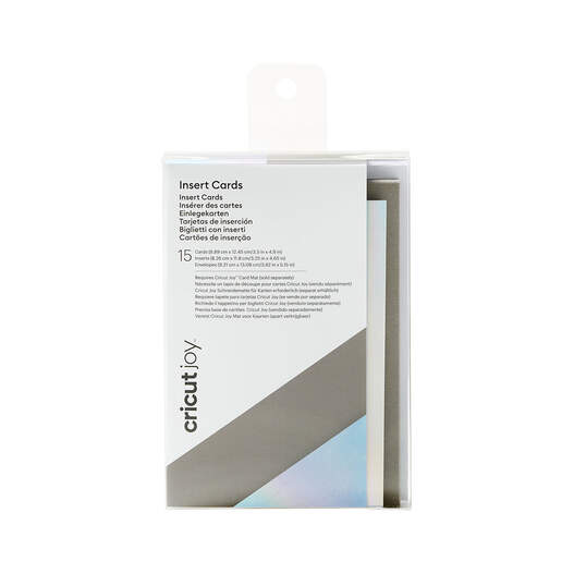 Cricut Joy&trade; Insert Cards, Gray/Silver Holographic