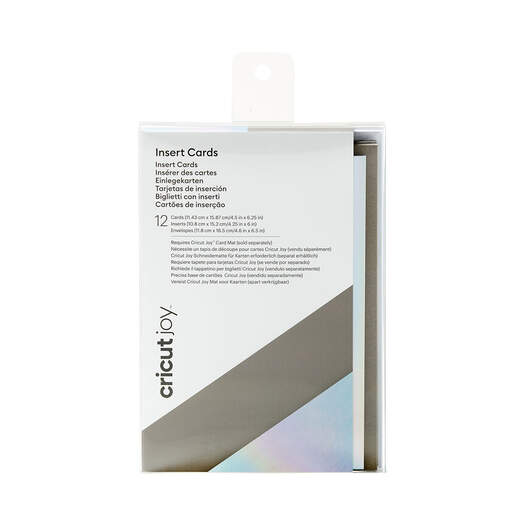 Cricut Joy&trade; Insert Cards, Gray/Silver Holographic