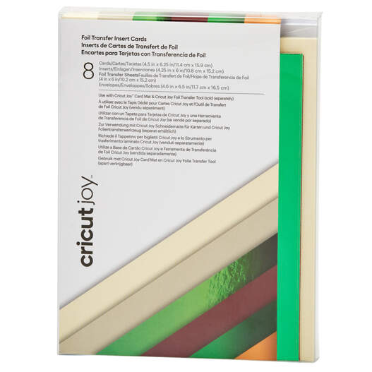 Cricut Joy&trade; Foil Transfer Insert Cards, Cameron Sampler - A6