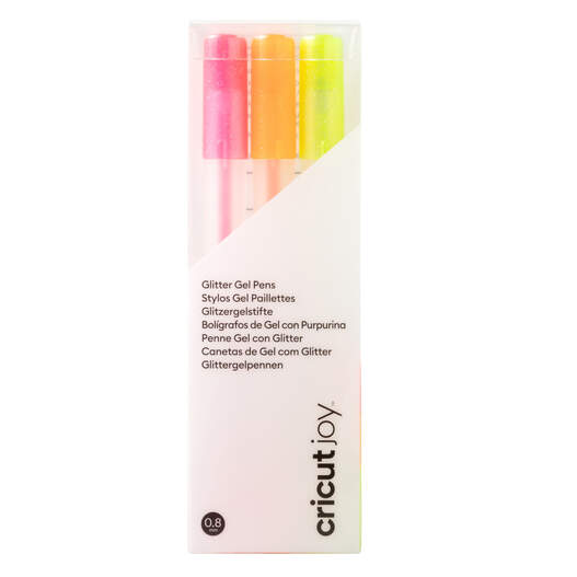 Cricut Joy&trade; Glitter Gel Pens 0.8 mm, Neon (3 ct)