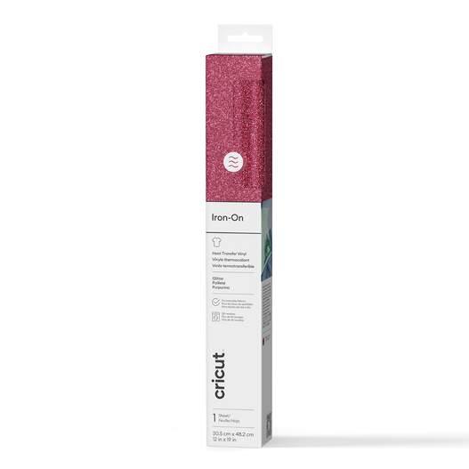 Glitter Iron-On, Pink