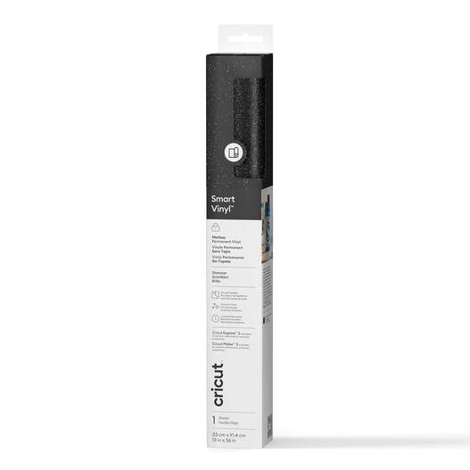 Smart Vinyl&trade; Shimmer Matless Permanent Vinyl (3 ft) - Black