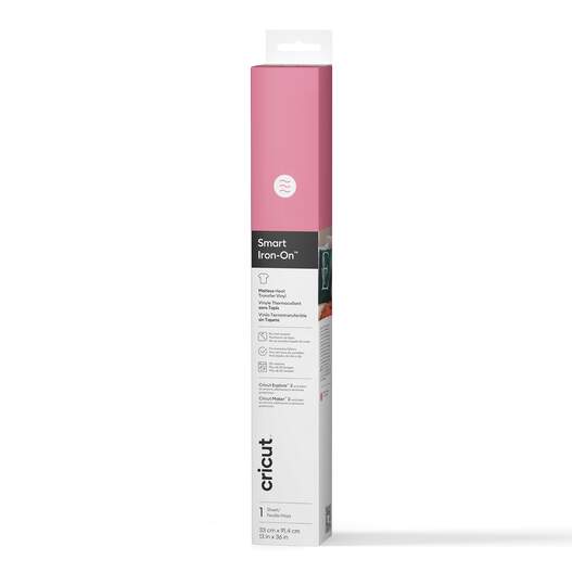 Smart Iron-On&trade; Matless Heat Transfer Vinyl (3 ft) - Pink
