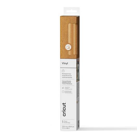 Premium Vinyl&trade; Textured Metallic - Permanent, Gold