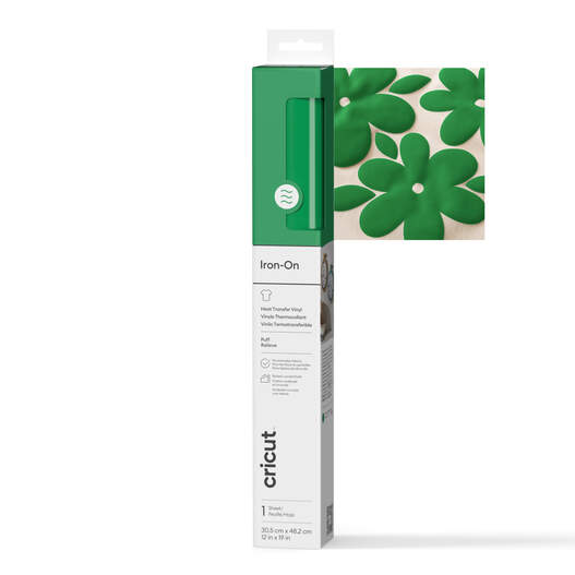 Puff Iron-On (0.5m / 19 in), Green