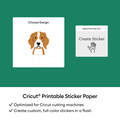 Printable Waterproof Holographic Sticker Set &ndash; A4 (5 ct), White