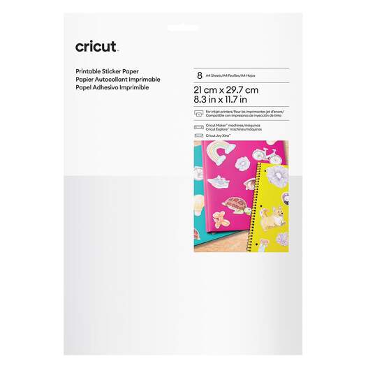 Printable Sticker Paper &ndash; A4 (8 ct)