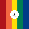 Vinyl &ndash; Removable, Rainbow Sampler (6 ct)